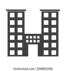 office bulding icon vector illustration