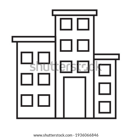 office bulding icon vector illustration