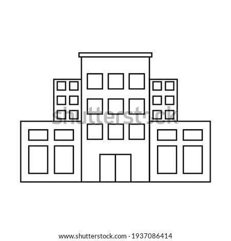 office bulding icon vector illustration