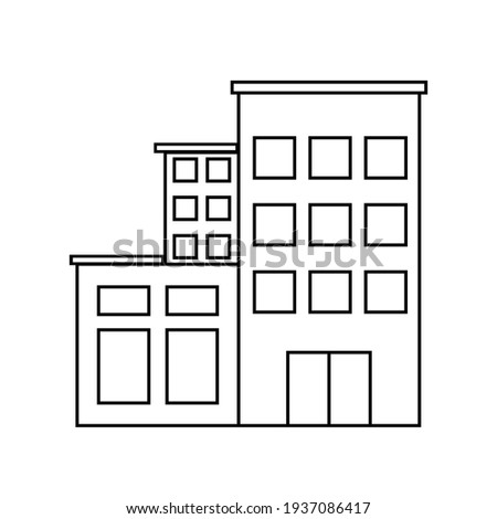 office bulding icon vector illustration