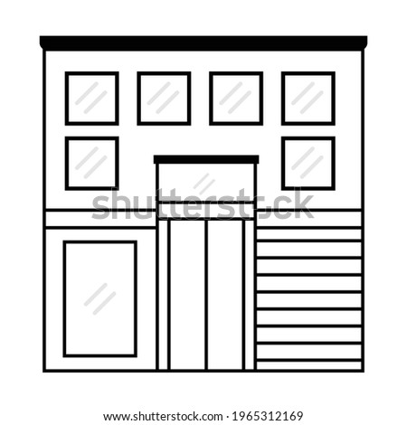 office bulding icon vector illustration
