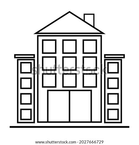 office bulding icon vector illustration