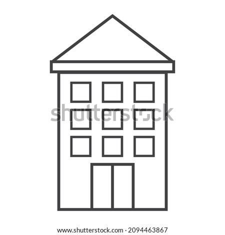 office bulding icon vector illustration