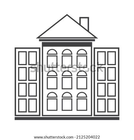 office bulding icon vector illustration