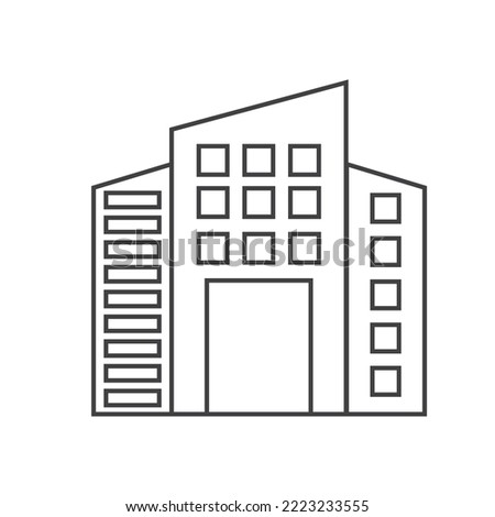office bulding icon vector illustration