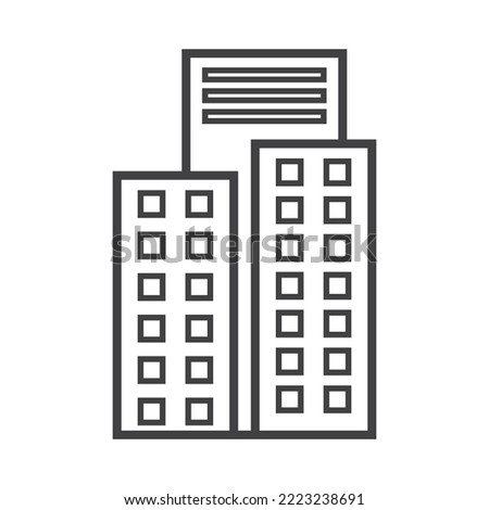 office bulding icon vector illustration