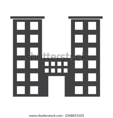 office bulding icon vector illustration