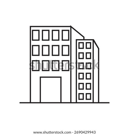 office bulding icon vector illustration