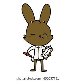 caricatura de office bunny