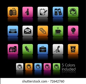 Office & Business // Color Box -------It includes 5 color versions for each icon in different layers ---------