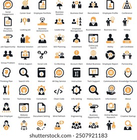 Office and Business Editable Icons set. Vector illustration in modern thin line style of business related icons: teamwork, documents, devices, and more. Pictograms and infographics for mobile apps.