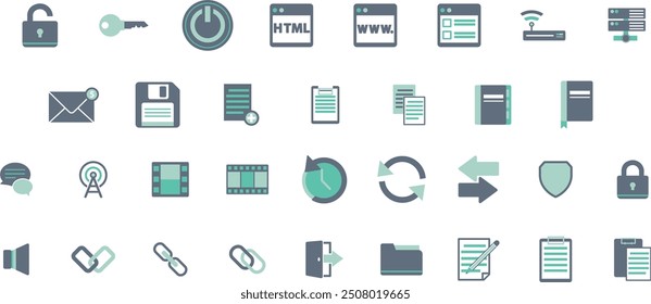 Office and Business Editable Icons set. Vector illustration in modern thin line style of business related icons: teamwork, documents, devices, and more. Pictograms and infographics for mobile apps. 