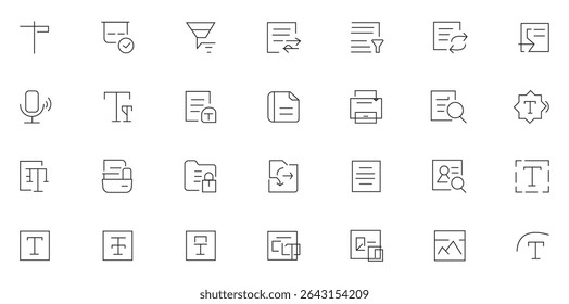 Office and Business Editable Icons set. Vector illustration in modern thin line style of business related icons. For website marketing design, logo, app, template, etc. Vector illustration.