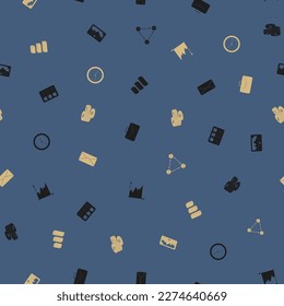 Office Business freehand drawings seamless pattern. Business pattern in doodle style. Hand drawn elements doodles design for wallpapers, wrapping, textile prints, backgrounds.