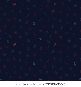 Office Business freehand drawings seamless pattern. Business pattern in doodle style. Hand drawn elements doodles design for wallpapers, wrapping, textile prints, backgrounds. Vector illustration.