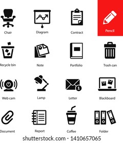 Office and business icon set
