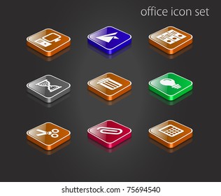 Office and Business icon set - vector illustration.