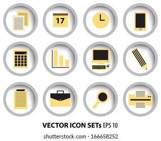 Office business icon sets