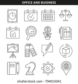 office and business icons