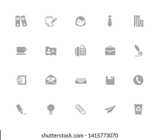 Office & Business Icons // 32 pixels Icons White Background - Vector icons designed to work in a 32 pixel grid at ten percent.