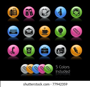 Office & Business Icons // Gelcolor Series -------It includes 5 color versions for each icon in different layers ---------