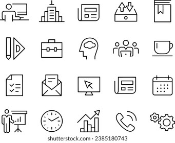 diseño vectorial de iconos de oficina y de negocios