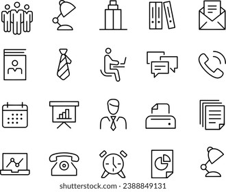 Office and Business icons vector design
