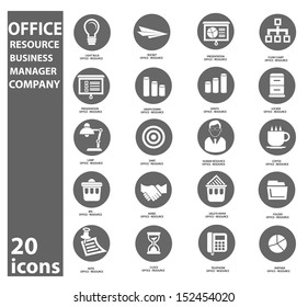 Office and business icons,vector