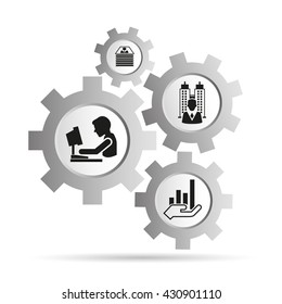 concepto de administración de oficinas y empresas