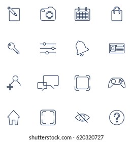 Office and business outline icons set for web and mobile app. EPS10 vector file organized in layers for easy editing.