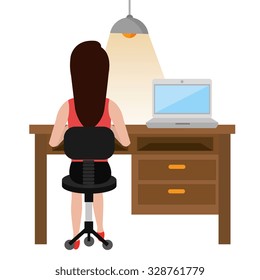 Office and business people design, vector illustration.