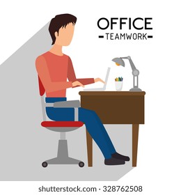 Office and business people design, vector illustration.