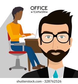 Office and business people design, vector illustration.