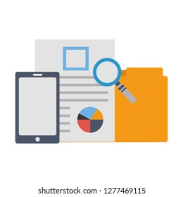 office business report folder mobile
