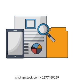 office business report folder mobile