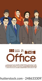 Office business team design layout idea for corporate event