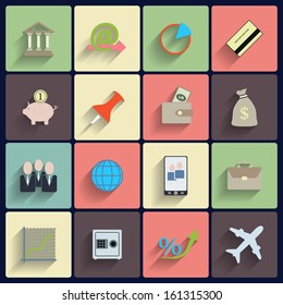 Office and Business Vector Flat Icons