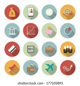 Office and Business Vector Flat Icons