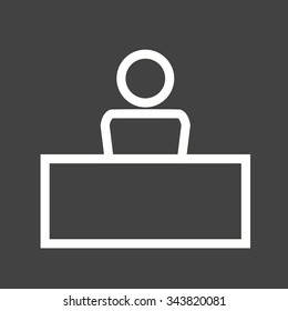 Office, business, work icon vector image. Can also be used for business management. Suitable for web apps, mobile apps and print media.