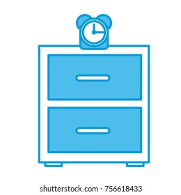 Office cabinet with clock