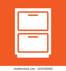 office cabinet icon, stock vector illustration, EPS10.