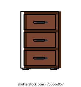 Office cabinet isolated