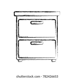 Office cabinet isolated