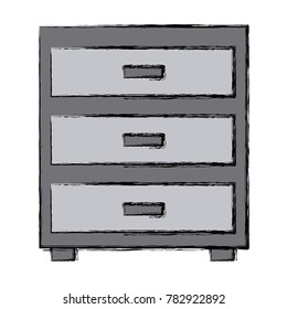 Office cabinet isolated