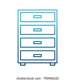 Office cabinet isolated