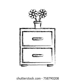 Office cabinet isolated icon vector illustration graphic design