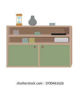 Office cabinet for papers and documents. The interior of the office and the room.