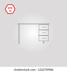 Office Cabinet. Site icon. Vector illustration