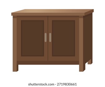 ilustração isolada plana do ícone de vetor do gabinete de escritório