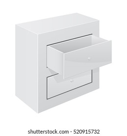 Office cabinet. Vector illustration isolated on white background